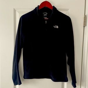North Face Quarter Zip Fleece Black S